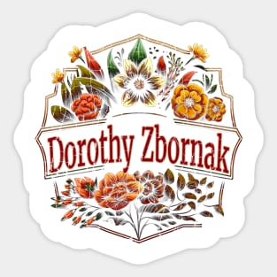 Flower Vintage Zbornak Sticker